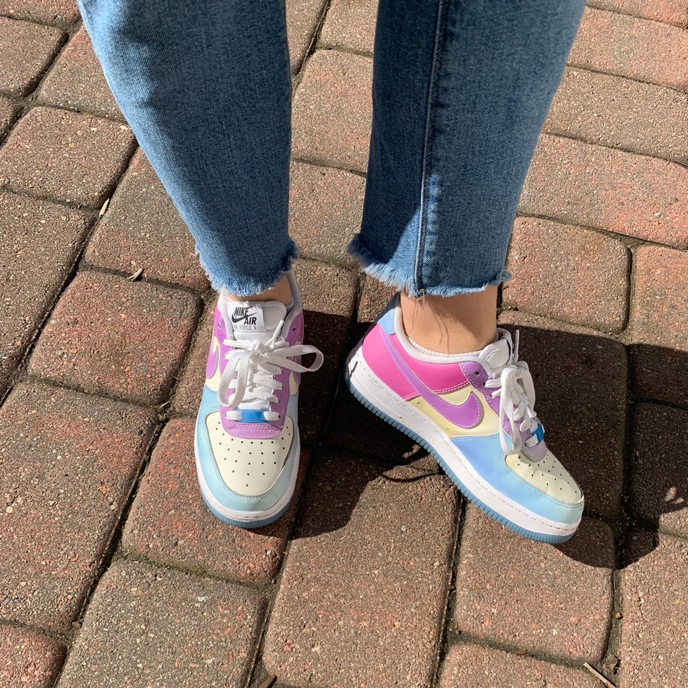 UV activated Nike Air Force 1’s